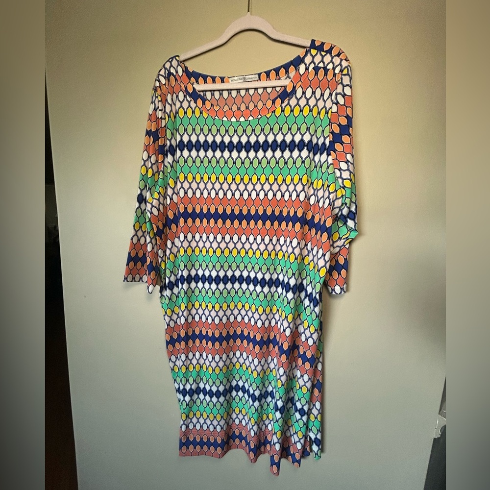 Colorful Geometric Pattern Dress